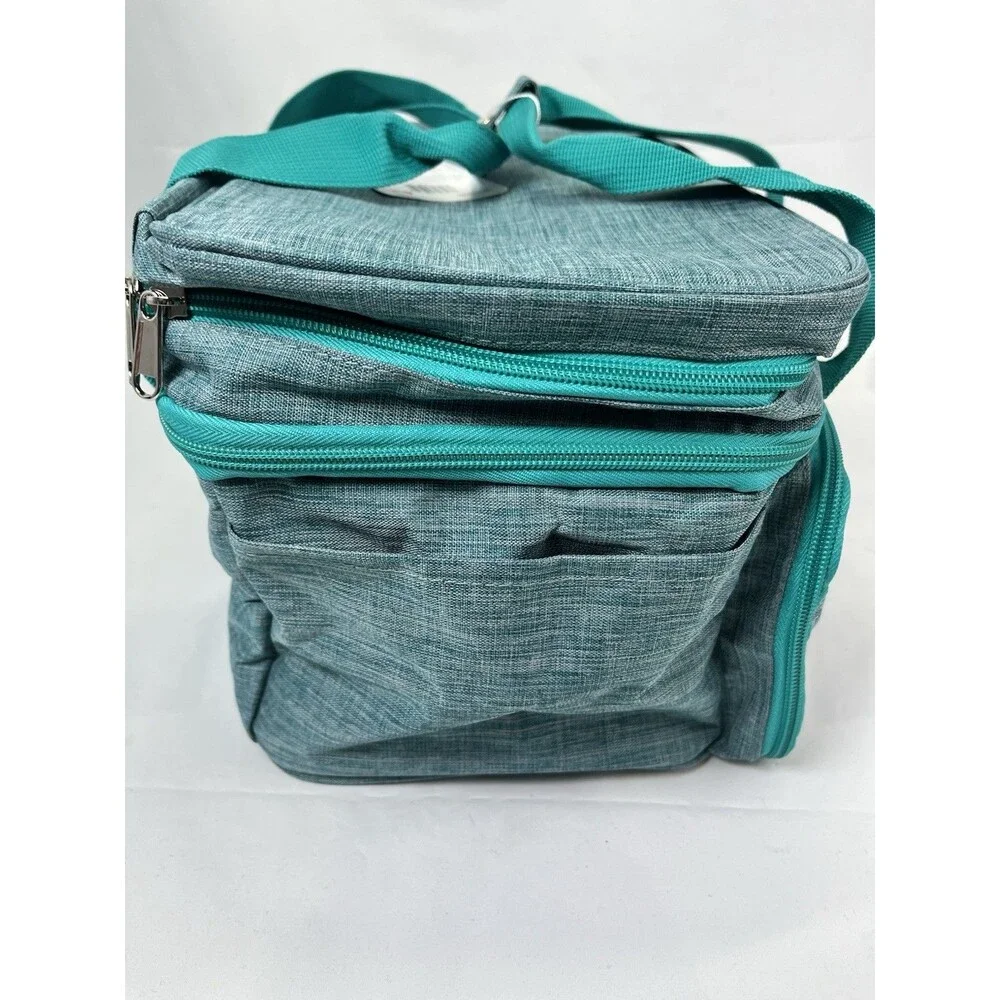 SINGER Sewing Accessories Organizer (Bag Only) – Double Layer Portable Teal